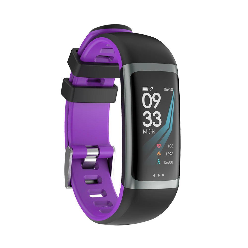 Фиолетовый G26 цветной экран Смарт спортивные часы Android IOS Телефон Smartwatch монитор сердечного ритма функции кровяного давления для женщин мужчин малыш - Цвет: Фиолетовый