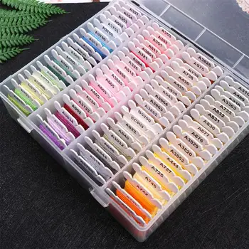 

1 Box 80 Colors Embroidery Thread Yarn Thread Sewing Thread Sewing Machine Thread For DIY Sewing Use Hilos Para Bordar 2020