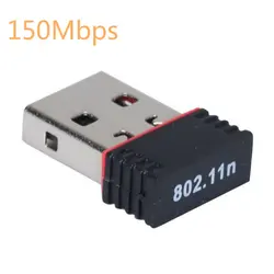 Mini usb wifi adaptador 802.11n antena 150mbps usb sem fio receptor dongle placa de rede wi fi externo para desktop portátil