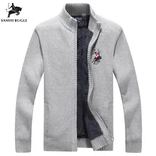 ^#Cheap Mens Sweaters for 2019 Pure Color High Quality Plus Velvet Thickening Sweater Men Business 3D Embroidery Cardigan Sweater Jacket ^#Cheap Mens Sweaters for 2019 Pure Color High Quality Plus Velvet Thickening Sweater Men Business 3D Embroidery Cardigan Sweater Jacket