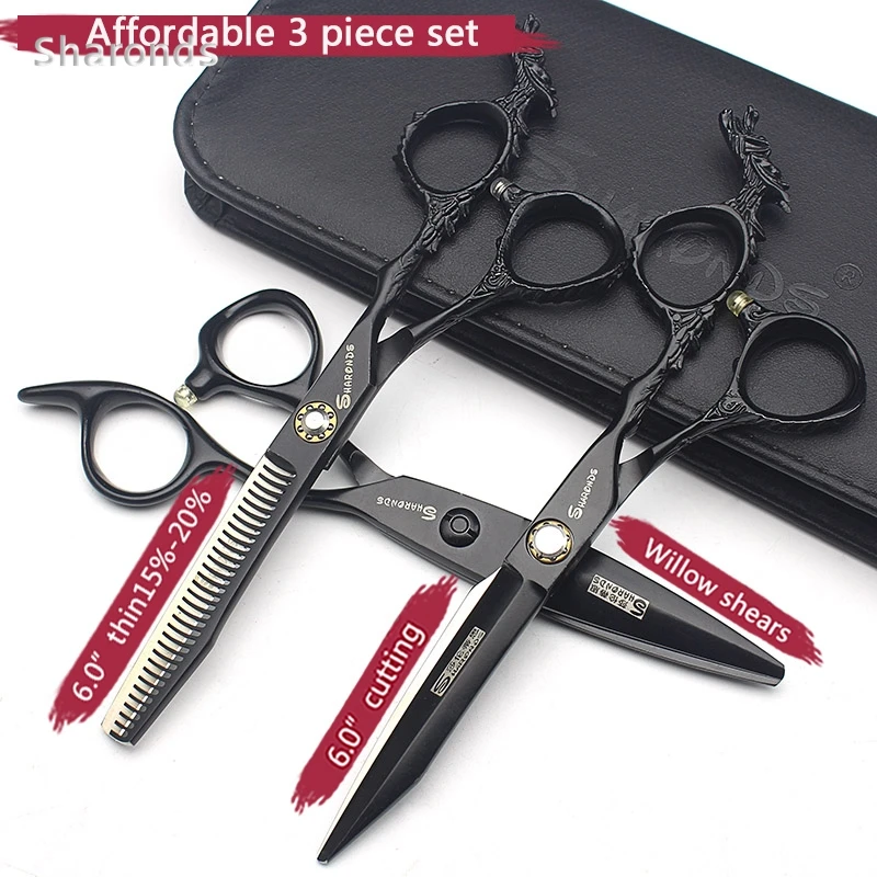 

Sharonds 6 Inch High-quality Professional Barbers Hairdressing Scissors Personalized Cutting & Thinning Hairdresser Special Set