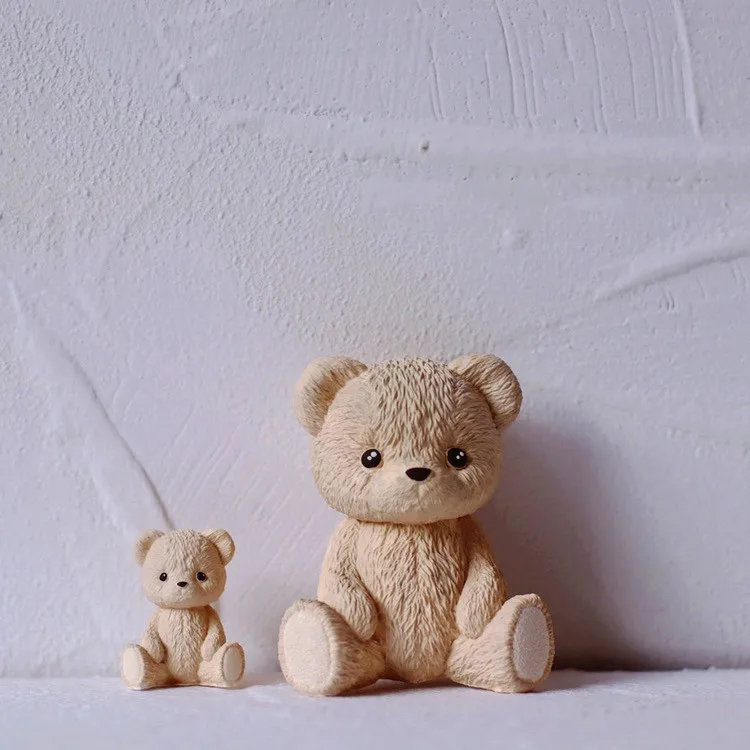 Cute Bear Honey Jar Silicone Mold DIY Aromatherapy Plaster Silicone Mold Pottery mould Candle