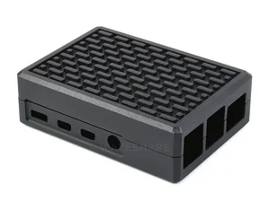 Aluminum Grid Grooved Case for Raspberry Pi 4, Inner Heatsink Pillars