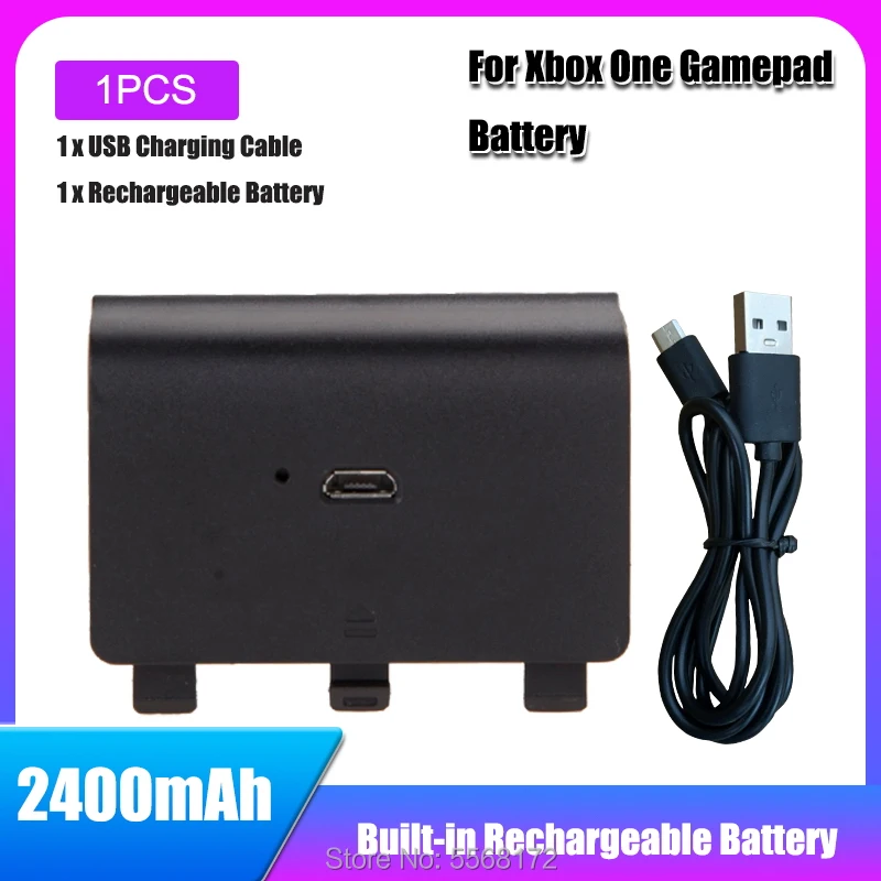 Rechargeable Battery Usb Cable Xbox One Controller Battery 1pcs
