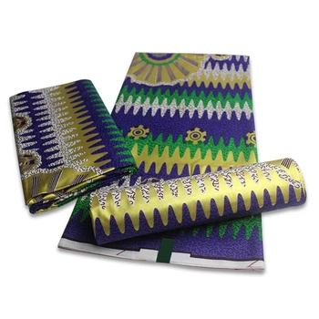 

2020 Original Wax High Quality Africain Print Wax Fabric Tissue Wax African 100% Cotton 6 Yards Of Wax Fabric For Women Dress