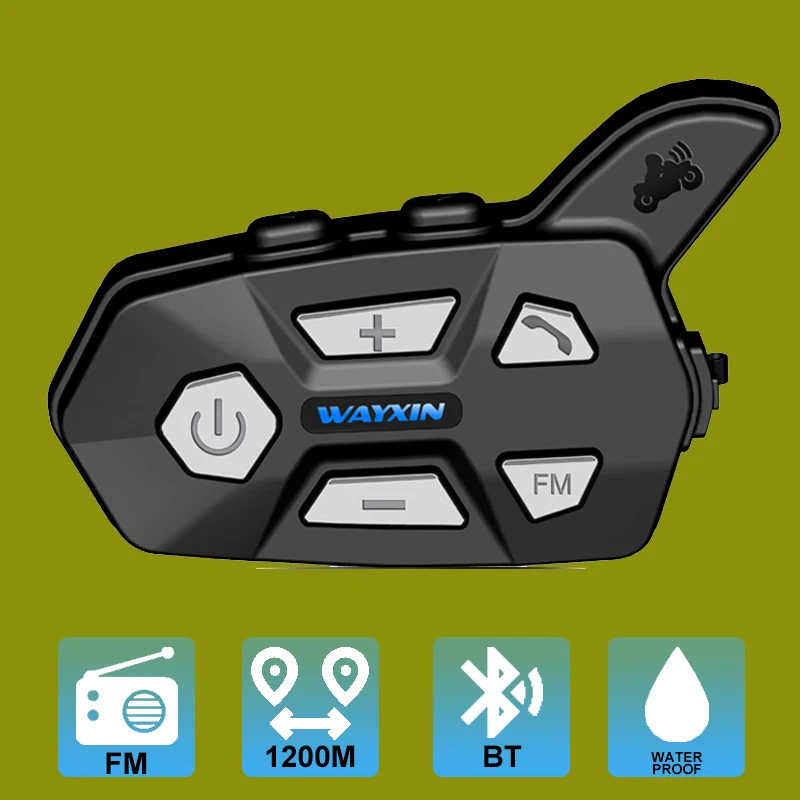 Домофон мотоцикла Bluetooth для внутренней связи в мотоциклетном шлеме гарнитура