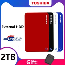 TOSHIBA – disque dur externe HDD Portable USB 3.0, avec capacité de 2 to, interface SATA3, pour Windows et MAC, 2.5 pouces, V9 CANVIO