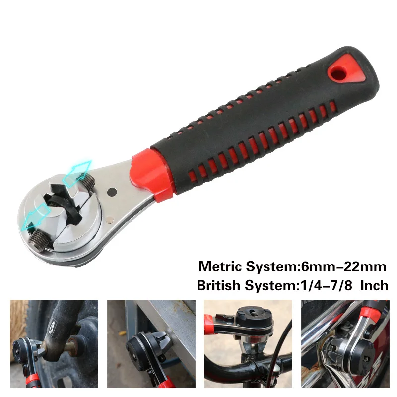 

universal wrench tool spanner mini ratchet gear 1/4 socket tools torque handle flexible bionic wrenches mintiml spanners 3/8