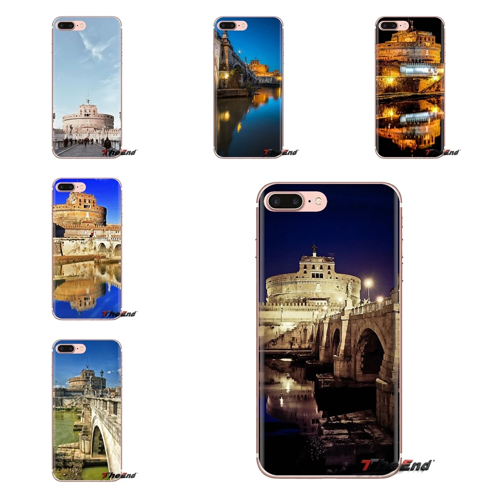 

Castel Sant Angelo Rome Italy For iPhone XS Max XR X 4 4S 5 5S 5C SE 6 6S 7 8 Plus Samsung Galaxy J1 J3 J5 J7 A3 A5 TPU Bag Case
