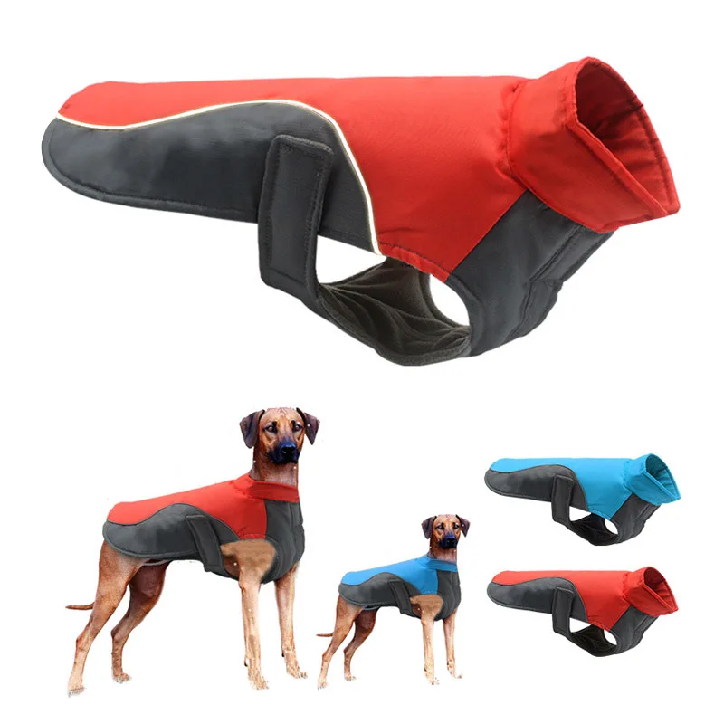 

Dog Clothes Winter Polar Fleece Warm Outdoor Jacket Waterproof Reflective Windproof Pet Coat French Bulldog Winter Pet Clothing
