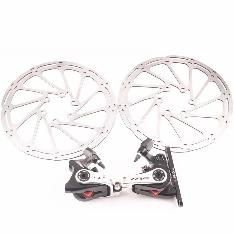 Koop SHIMANO 105 R7000 2X11 speed TRP Disc Brak groepset racefiets fiets 170 172.5mm TRP Mechanische falt mount of post mount Disc