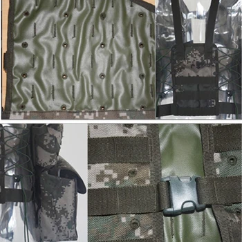 

Outdoor Vest Multifunction Military Molle Carrier Jungle CS Adjustable