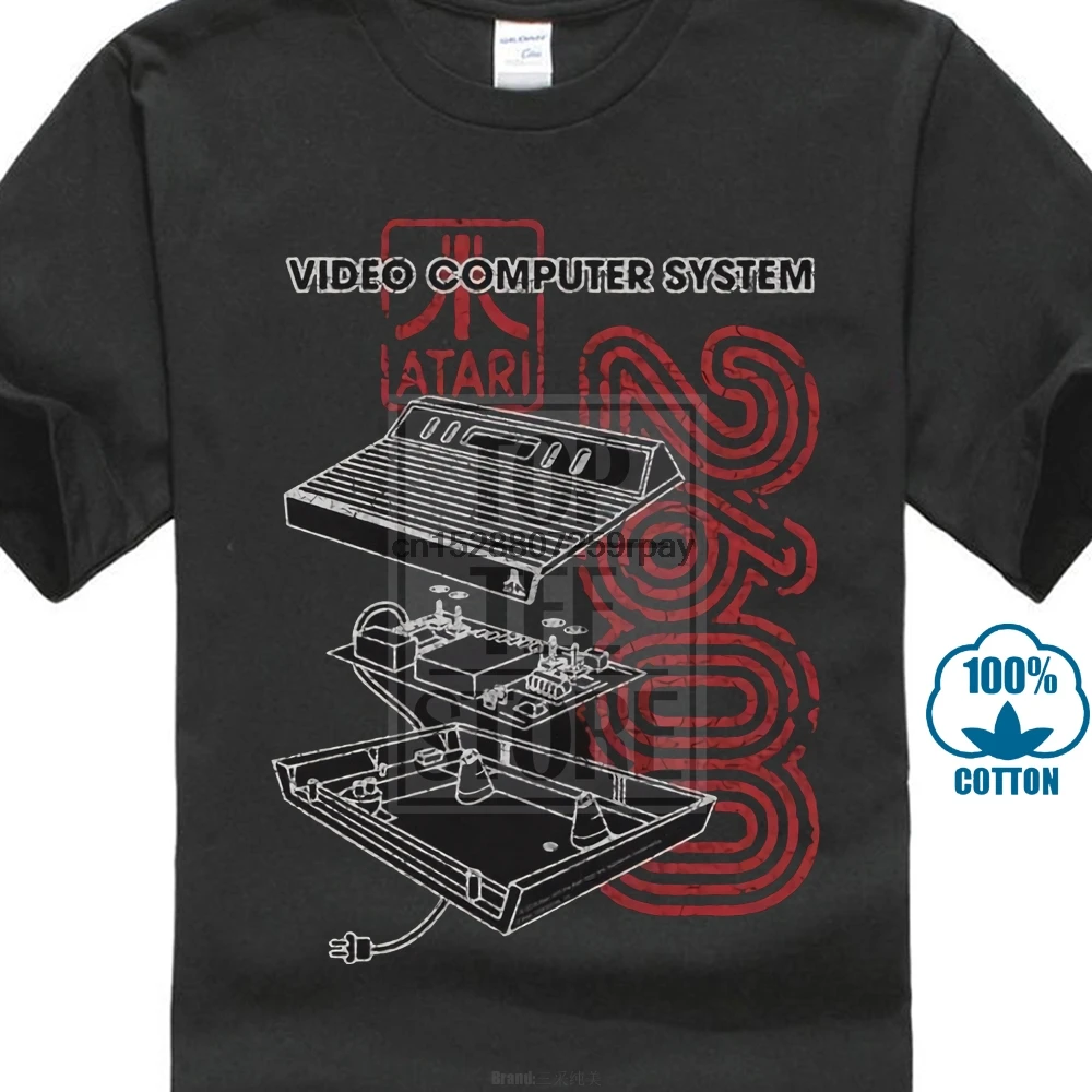 

Atari 2600 Video Computer System Gamer Licensed Adult T Shirt