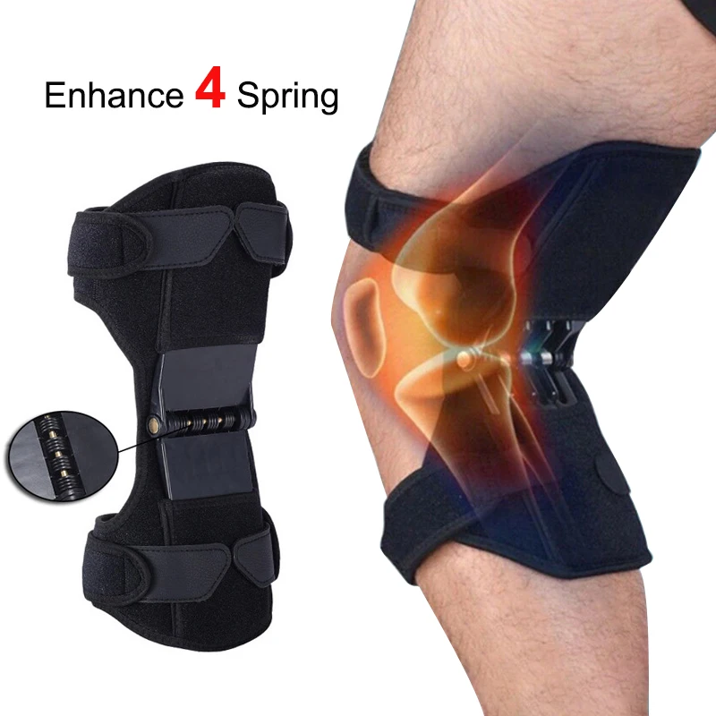 

Joint Knee Support Power Lift Joint Knee Pads Powerful Rebound Spring Force Knee Pads Booster Breathable Non-Slip Leg Protector