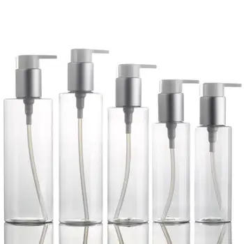 

Transparent Refillable Bottles Press Type Disinfectant Storage Bottles Refillable and Reusable Plastic Bottles for Essential