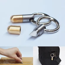 Многофункциональный портативный мини-инструмент для повседневного использования из нержавеющей стали, брелок для ключей, кулонный режущий инструмент, капсульный нож