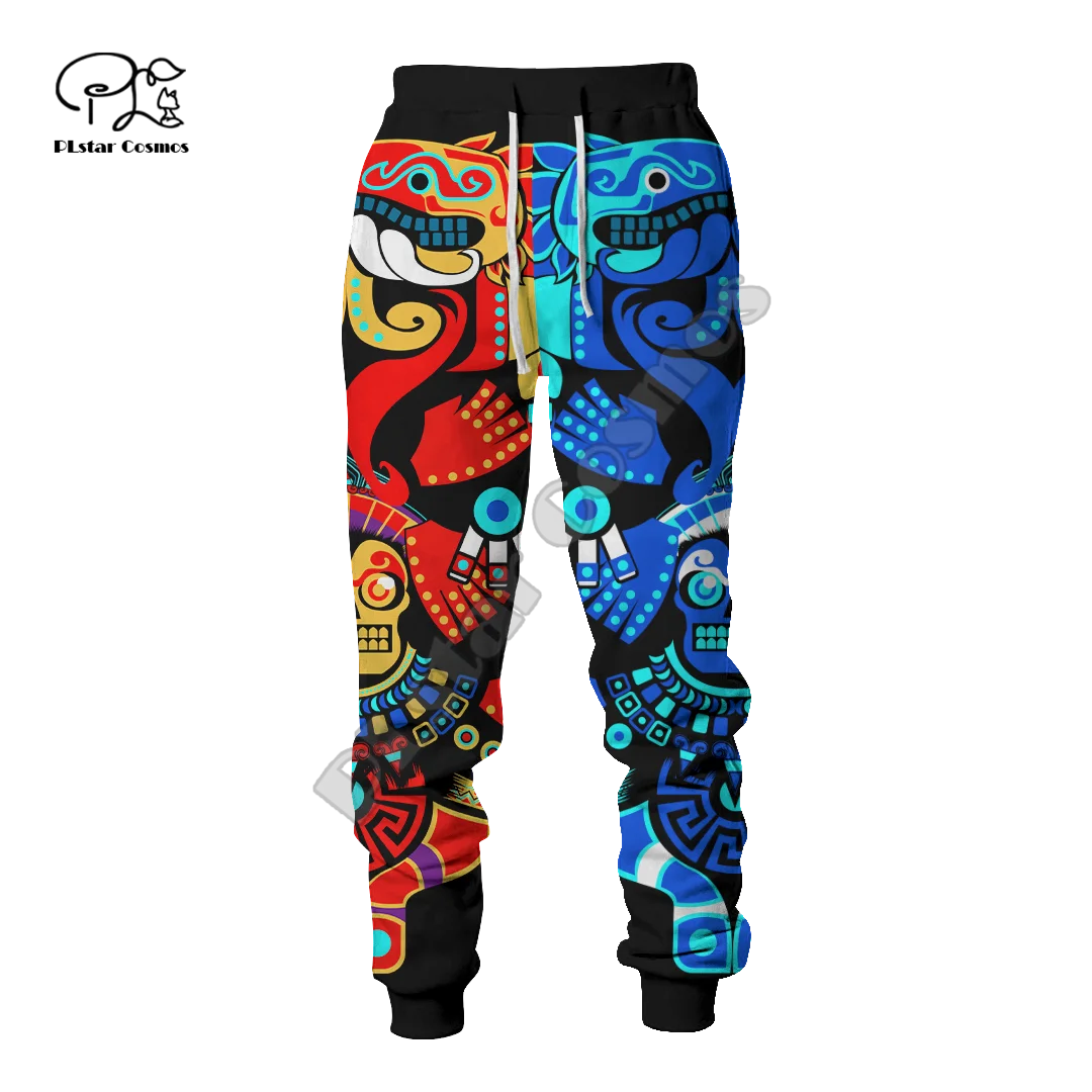 

PLstar Cosmos Maya Aztec Style Symbol 3D Print 2021 Newest Fashion Casual Men Trousers Streetwear Autumn Loose Sports Pants M25