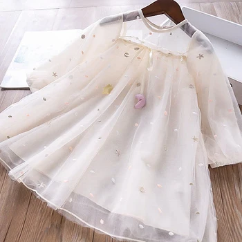

5250 Cute Embroidery Princess Baby Girl Dress 2020 New Spring Party Wedding Kid Dress For Girl Wholesale Children Clothes Lot