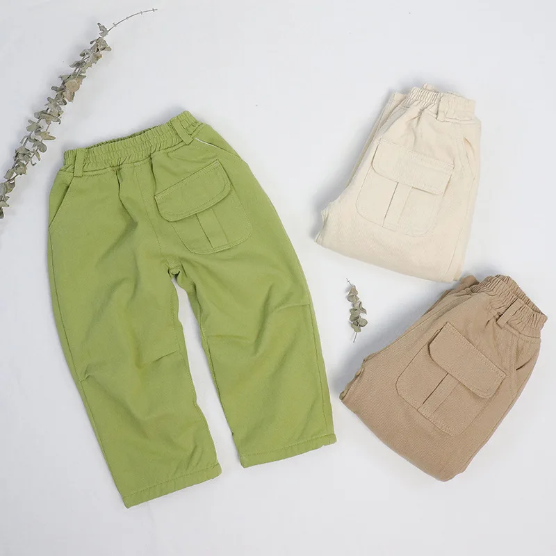 new arrival girls boys pant autumn winter fashion soft kids girls pants 2-7t