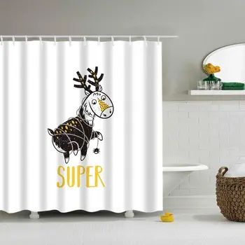 

Art Fabric Bathroom Shower Curtain Decor, Shower Curtain Fabric, Art 3D Art Printing Art Bath Shower Curtain,Polyester