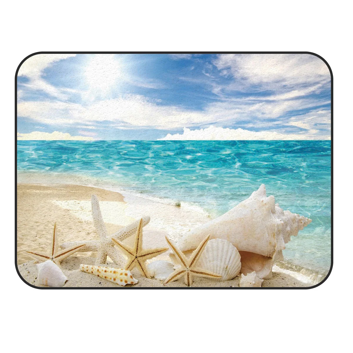 CHARMHOME мягкий ковер Противоскользящий ковер Солнечный пляжный корпус Морская звезда ковер для гостиной коврик для спальни украшения дома аксессуары