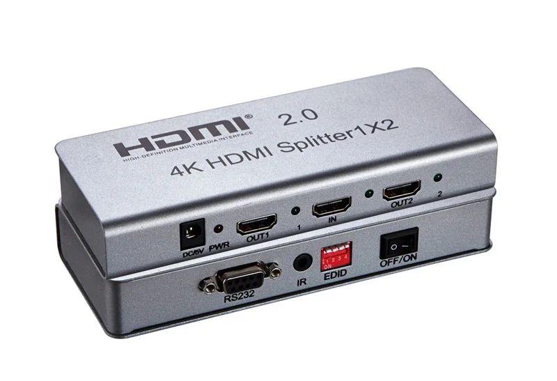 4K 1x8 HDMI 2,0 сплиттер 1 в 2 4 6 8 выход 1x2 1x4 HDMI сплиттер видео конвертер 4K 60HZ 3D EDID RS232 для PS4 PC DVD для tv