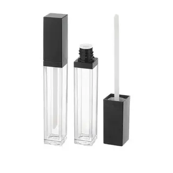 

Lip gloss tube empty 5ML Lip gloss container makeup lip oil container Square plastic tubes with wholesale price