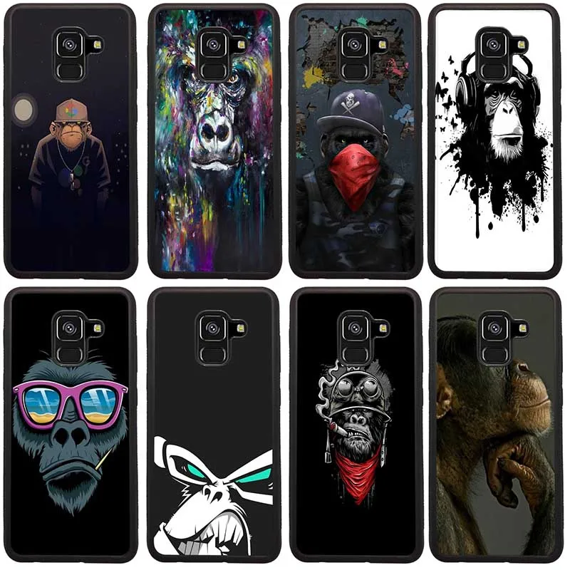 Cartoon Gorilla Mobile Phone Cases Bags for Samsung Galaxy Note 8 9 10 20 S6 S7 S8 S10 S10E S20 Plus Pro Edge | Мобильные телефоны