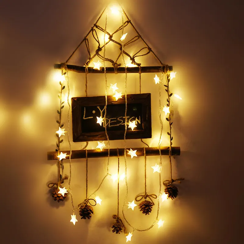 

2019 Christmas Decorations for Home 10M 100 LED Star Snowflake Fairy String Light Lamp Christmas Ornaments New Year's Decor Noel