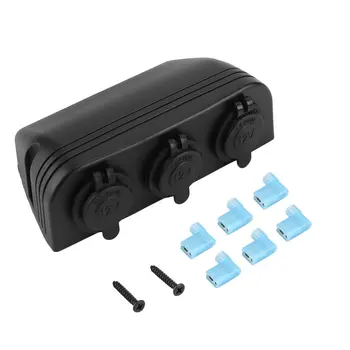 

New 3 in 1 Black Car Cigarette Lighter Socket Splitter 12V Charger Power Adapter Hot Sale