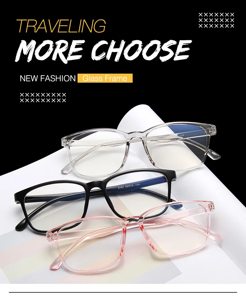 Модные квадратные прозрачные оправы для очков для мужчин, ретро женские очки, очки для чтения и компьютерные очки по рецепту