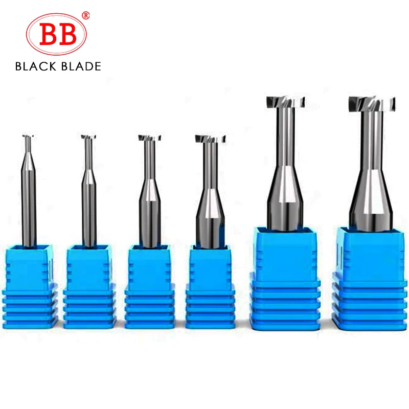 BB Carbide T Slot Milling Cutter Tungsten CNC Tool Metal Al Steel Copper Machining 3mm 4mm 6mm 8mm 10mm 12mm