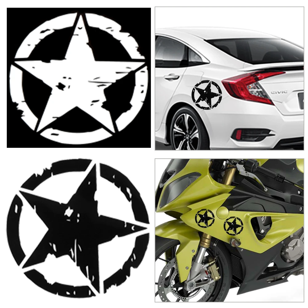 Автомобильные наклейки для Geely Emgrand Haima Roewe Yamaha R6 MT07 BTD армейский звездный узор