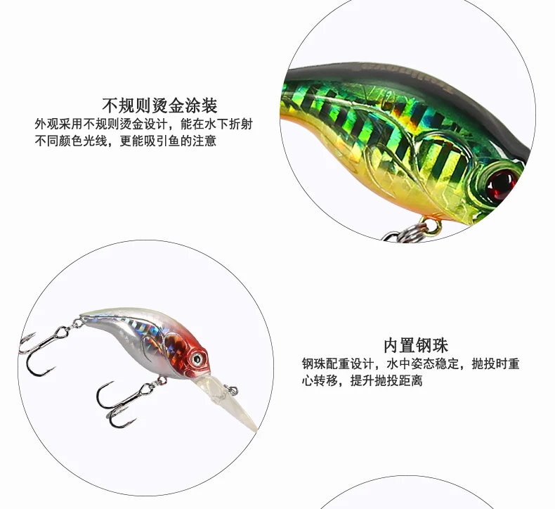 Trulinoya Приманка Little Fat Lure 76mm8. 5 г длиннострунная доска маленькая жировая приманка Topmouth Culter Bass