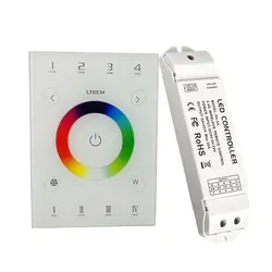 Новый UX8 Touch Панель Led RGB RGBW контроллер 4 зоны wifi-104 Wifi затемнением RGB контроллер V8 удаленного беспроводного приемника R4-5A R4-CC