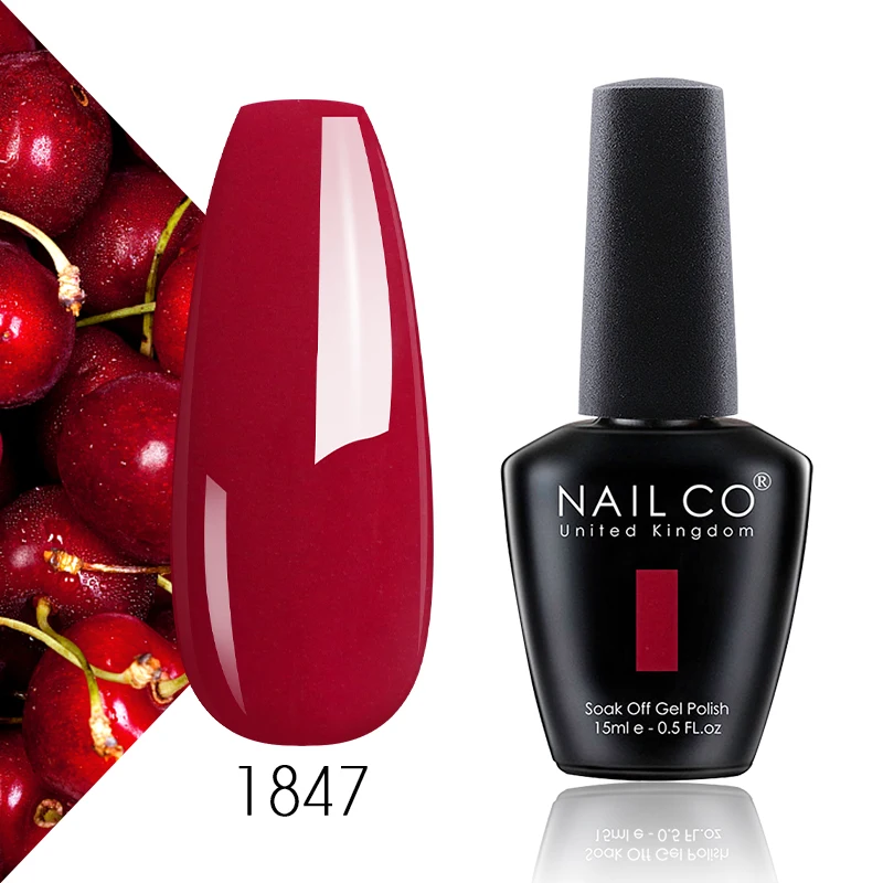 Гель лак NAILCO для ногтей УФ лампы нюдовые красные розовые 15 мл|Гель ногтей| |