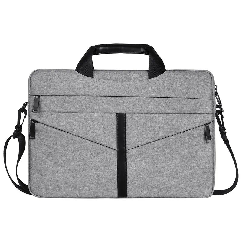 Light Grey Сумка через плечо из водонепроницаемой ткани Оксфорд для Mackbook Air Xiaomi 13,3 чехол для ноутбука сумка для ноутбука - Цвет: Light Grey