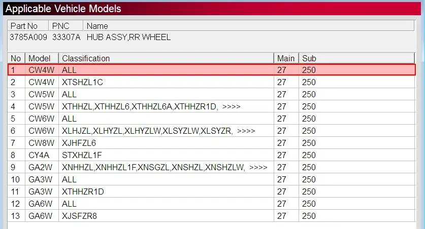 Ступица заднего колеса в сборе для Mitsubishi Outlander Sport/RVR/ASX Lancer 2006-0482CW5WMR 3785A009