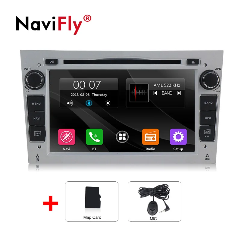 7 дюймов 2din автомобильный мультимедийный плеер для Opel Vauxhall Astra Vectra Antara Zafira Corsa Vivaro Meriva Veda gps навигационная система USB - Цвет: Silver