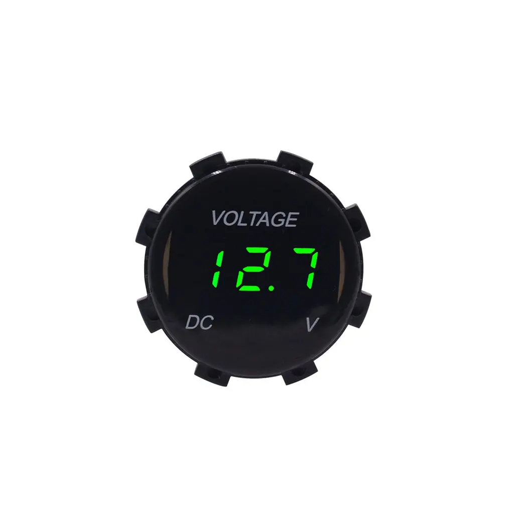 

Car Digital Display Modified Voltmeter Motorcycle Car Waterproof Led Lens Display Instrument Car Instrument