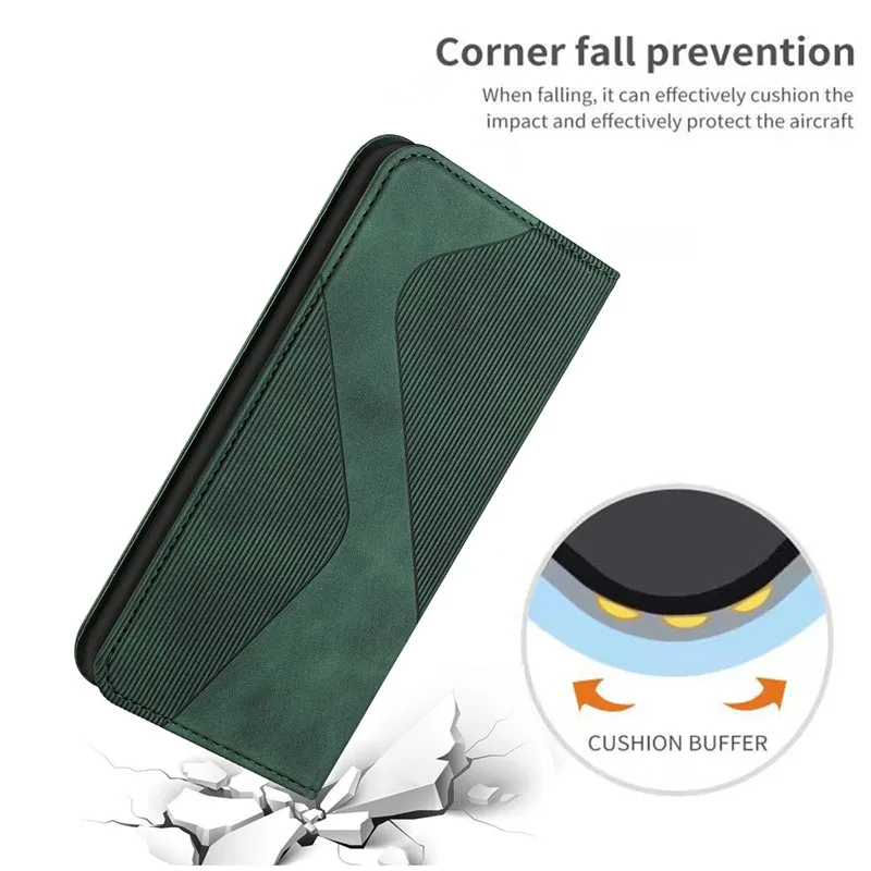 Magnetic Leather Book Samsung Case