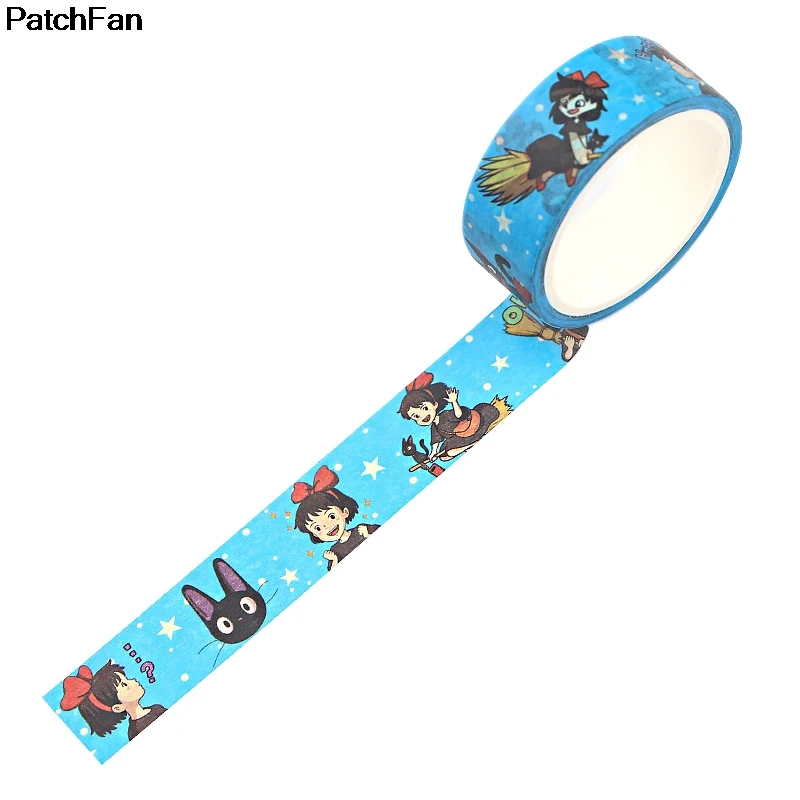 Patchfan Kiki служба доставки Сделай Сам Скрапбукинг липкий клей Васи бумага маскирующая лента печатные узоры наклейки Наклейка A2671