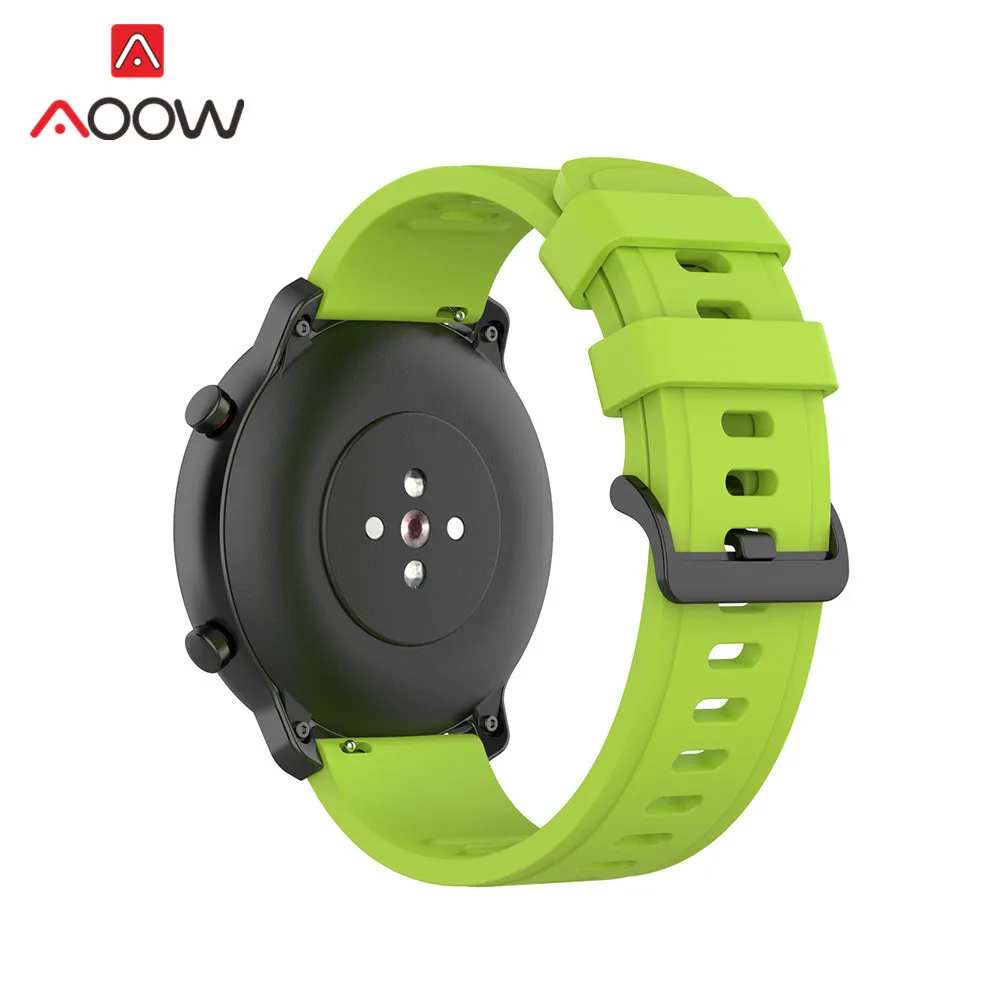 20 мм 22 мм спортивный силиконовый ремешок для часов Amazfit GTR 42 мм 47 мм samsung Galaxy Watch Active2 S2 S3 huawei GT 2 Garmin ремешок