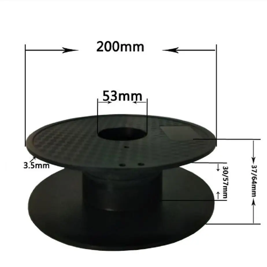 Empty Plastic Spool Bobbin for winding 3D Printer Filament 5
