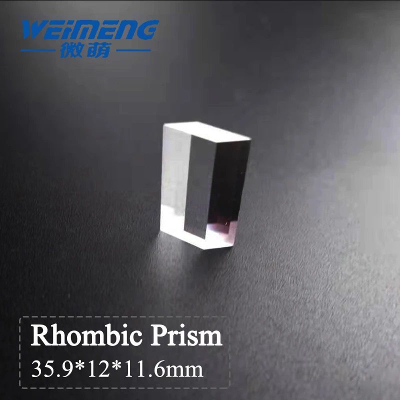 

Weimeng rhombic prism laser lens 35.9*12*11.6mm 400-700nmAR H-K9L optical glass material for laser cutting welding marking machine