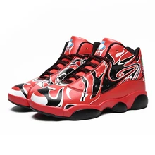 Баскетбольная обувь Мужская дышащая Спортивная обувь Высокие Топы мужские баскетбольные кроссовки баскетбольная корзина обувь красная обувь