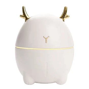 

200ML Mini Air Humidifier Cute Deer-shaped Portable Humidifier Aroma Essential Oil Diffuser Mist Maker for Home/Office/Car Use