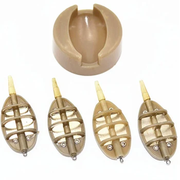 

4Pcs Inline Method Carp Fishing Feeders Mould Set Fishing Bait FK88