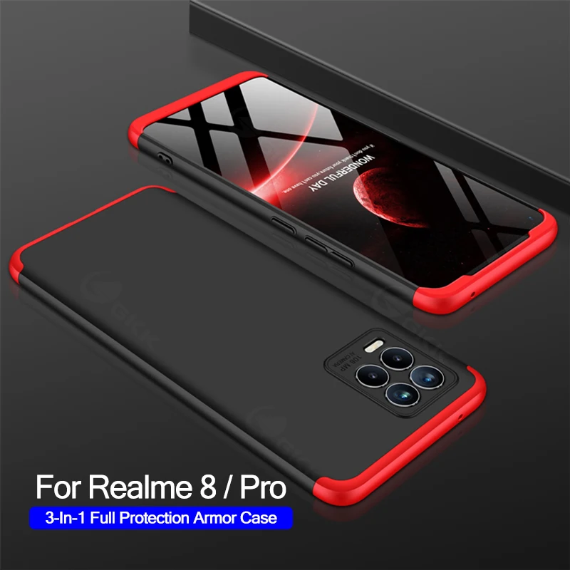 

GKK Shockproof Plastic Case For OPPO Realme 7 8 Pro Anti-knock Hard Protection Matte Cover For OPPO Realme 7 8 Pro Case Coque