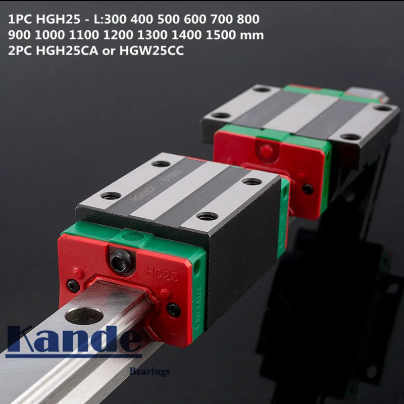 HIWIN Precision rail H grade HGH25CAEZAH 6 PCS HGR25 Linear guide + 12 HGH25CA Block L 500 mm HGR25CA-2R-500mm for CNC | Обустройство